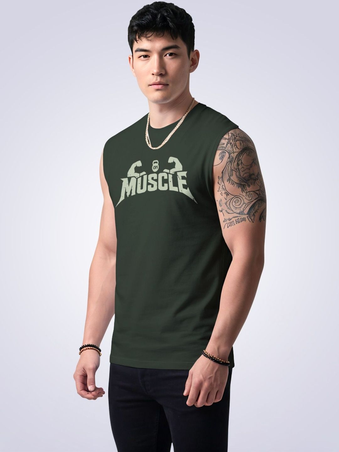I&D Men Typography Printed T-shirt