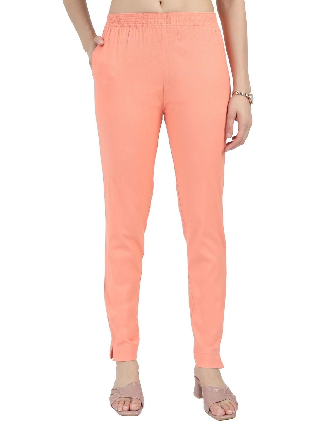 KN Textiles Women Everyday Slim Fit Trousers