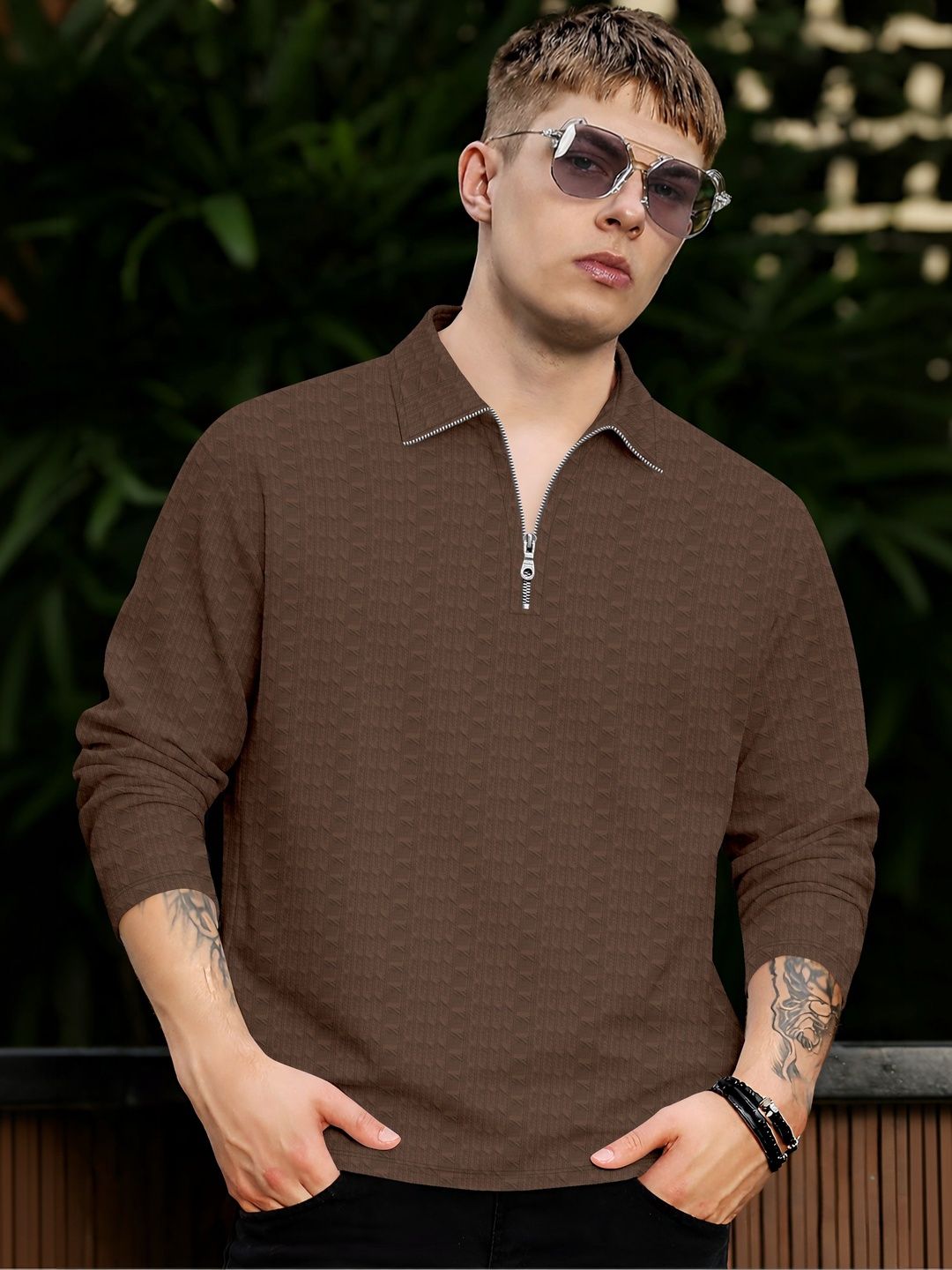 KAJARU Men Polo Collar T-shirt