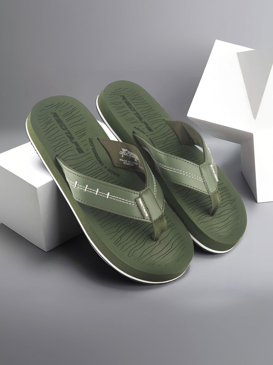 Red Tape Men Thong Flip-Flops