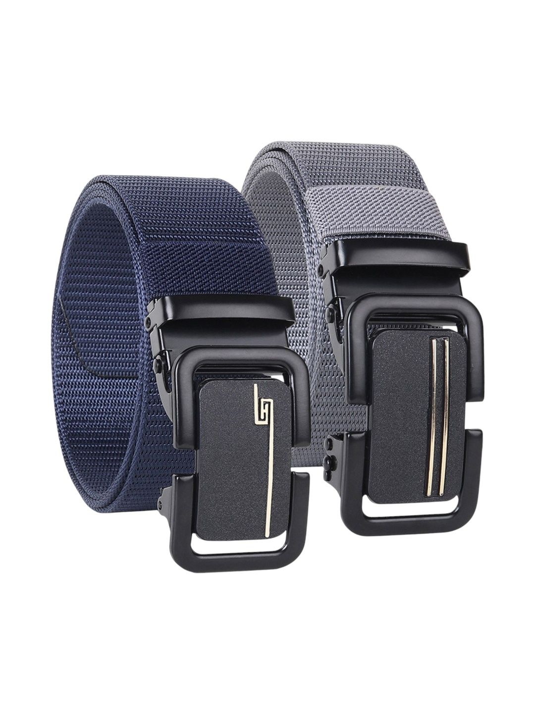 The Roadster Lifestyle Co Men Set Of 2 Textured Formal Belts
