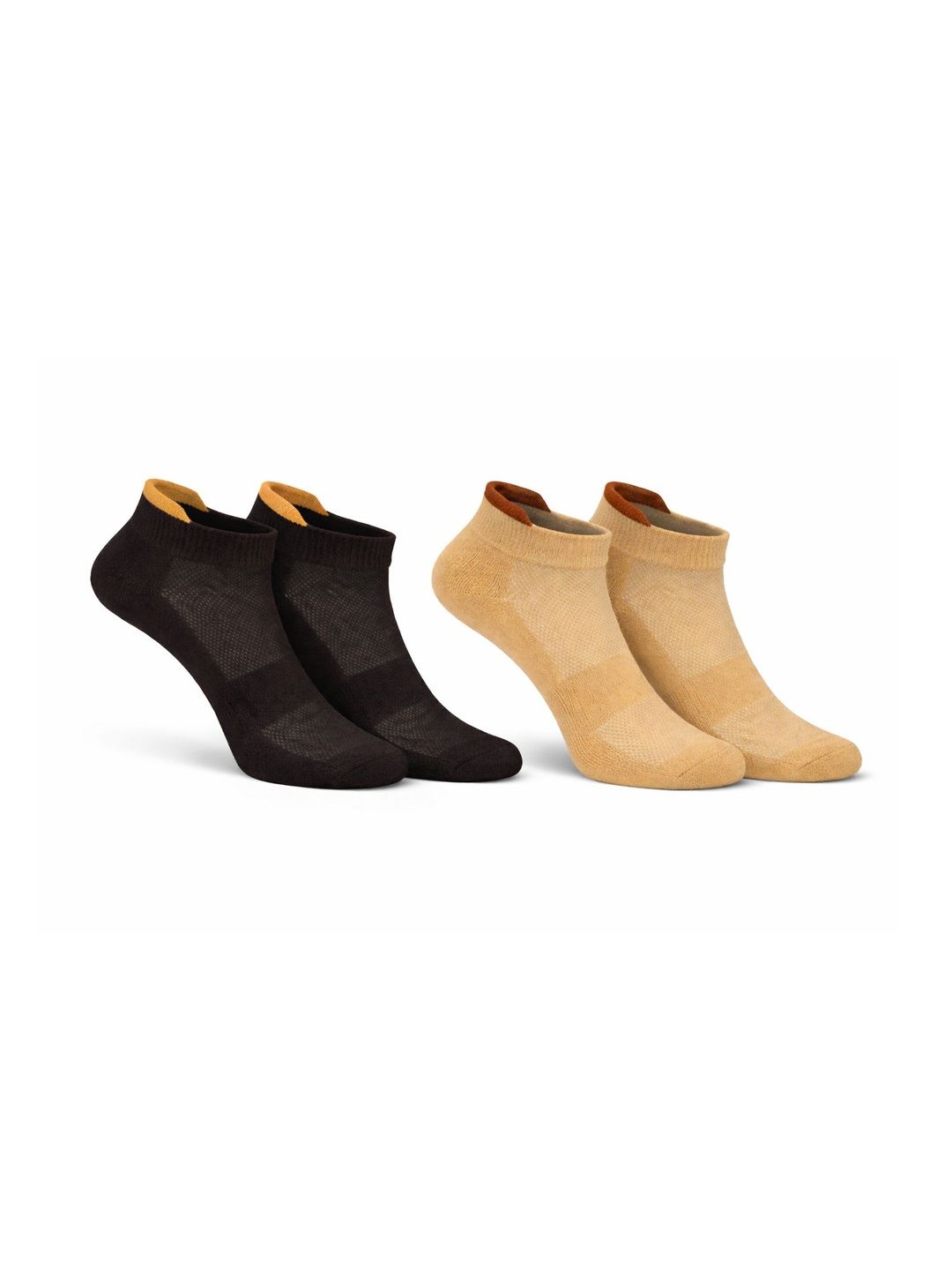 BERYX Pack of 2 Bamboo Super Soft & Odour-Free Breathable Ankle-Length Socks