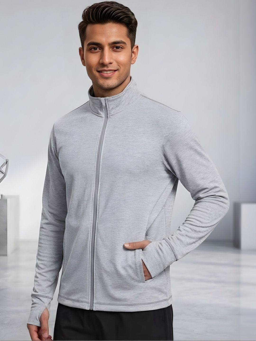 MIA FASHION Men Lightweight Training or Gym Sporty Jacket