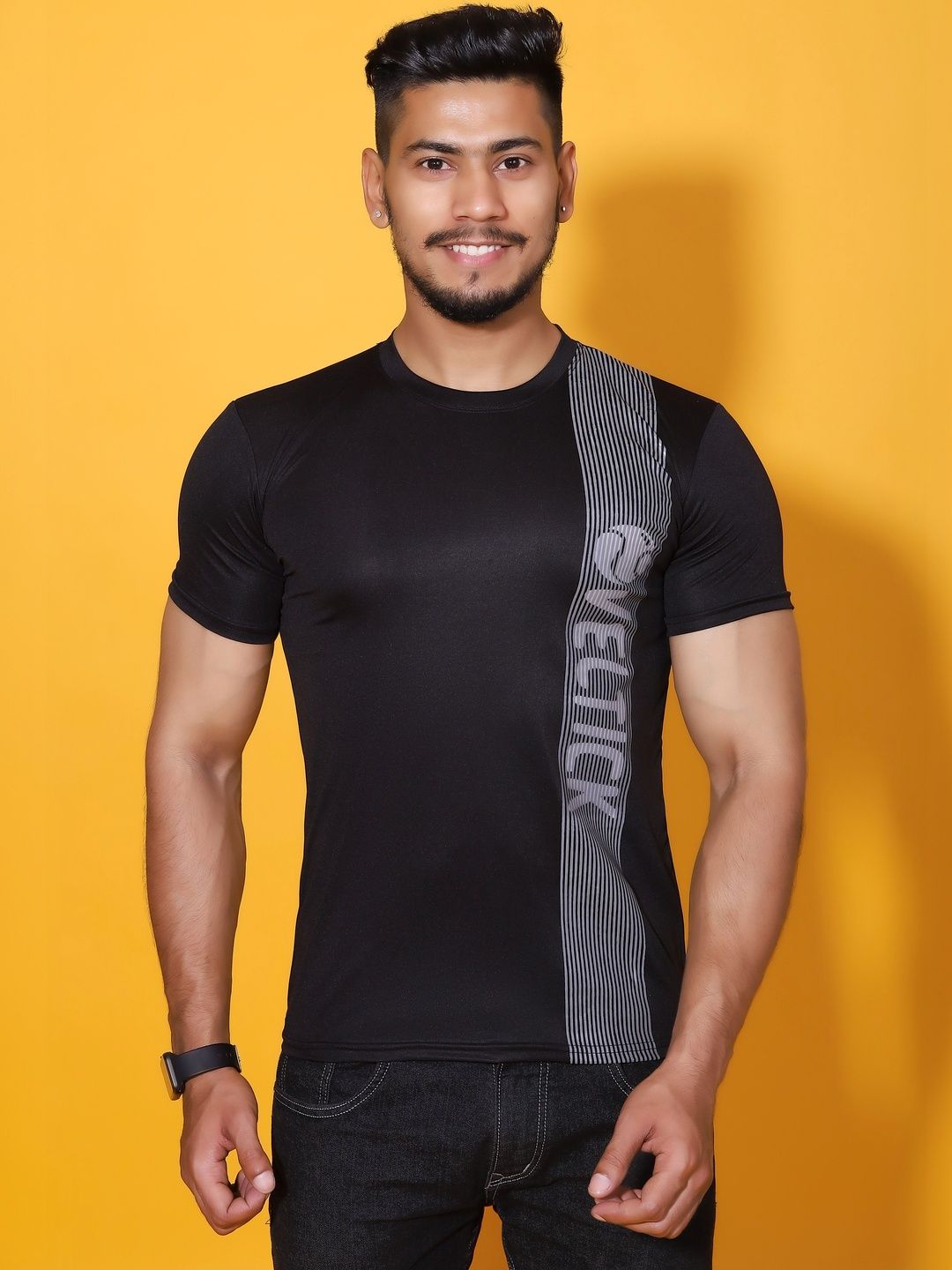 Veltick Men Typography Printed T-shirt
