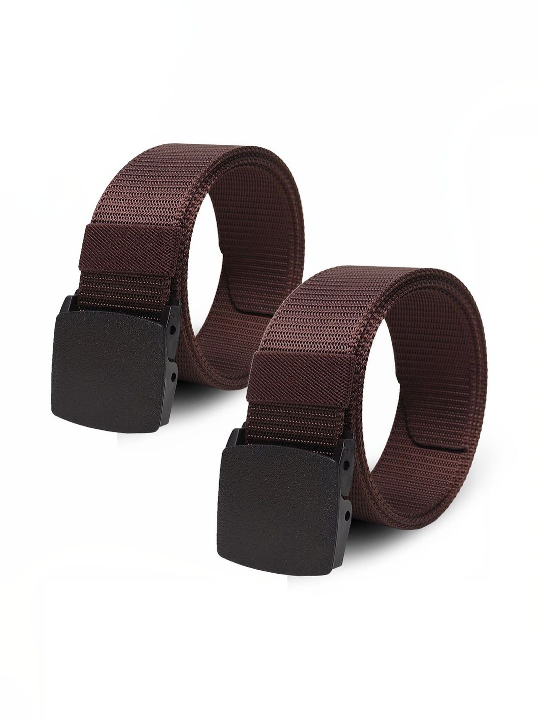 The Roadster Lifestyle Co Men Set Of 2 Textured Formal Belts