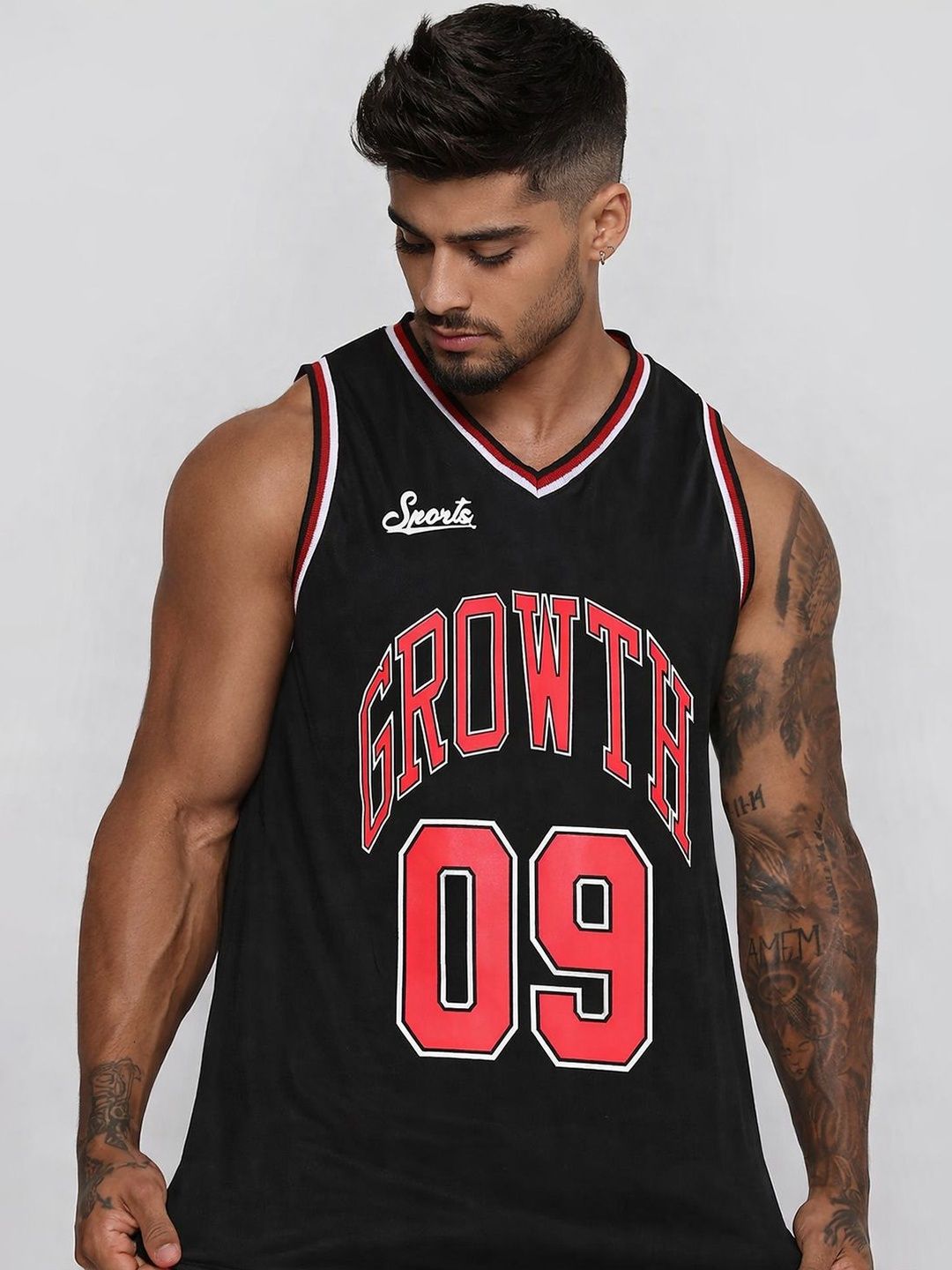 Force Printed Cotton Gym Vest
