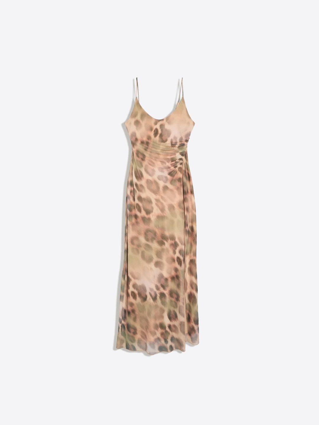 Animal Print Sheath Maxi Dress