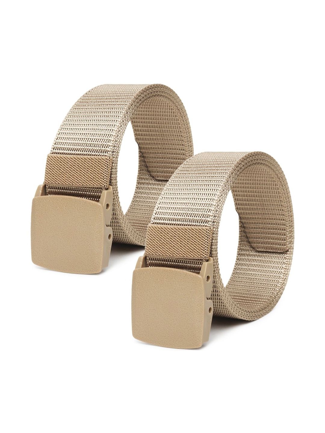 The Roadster Lifestyle Co Men Set Of 2 Textured Formal Belts