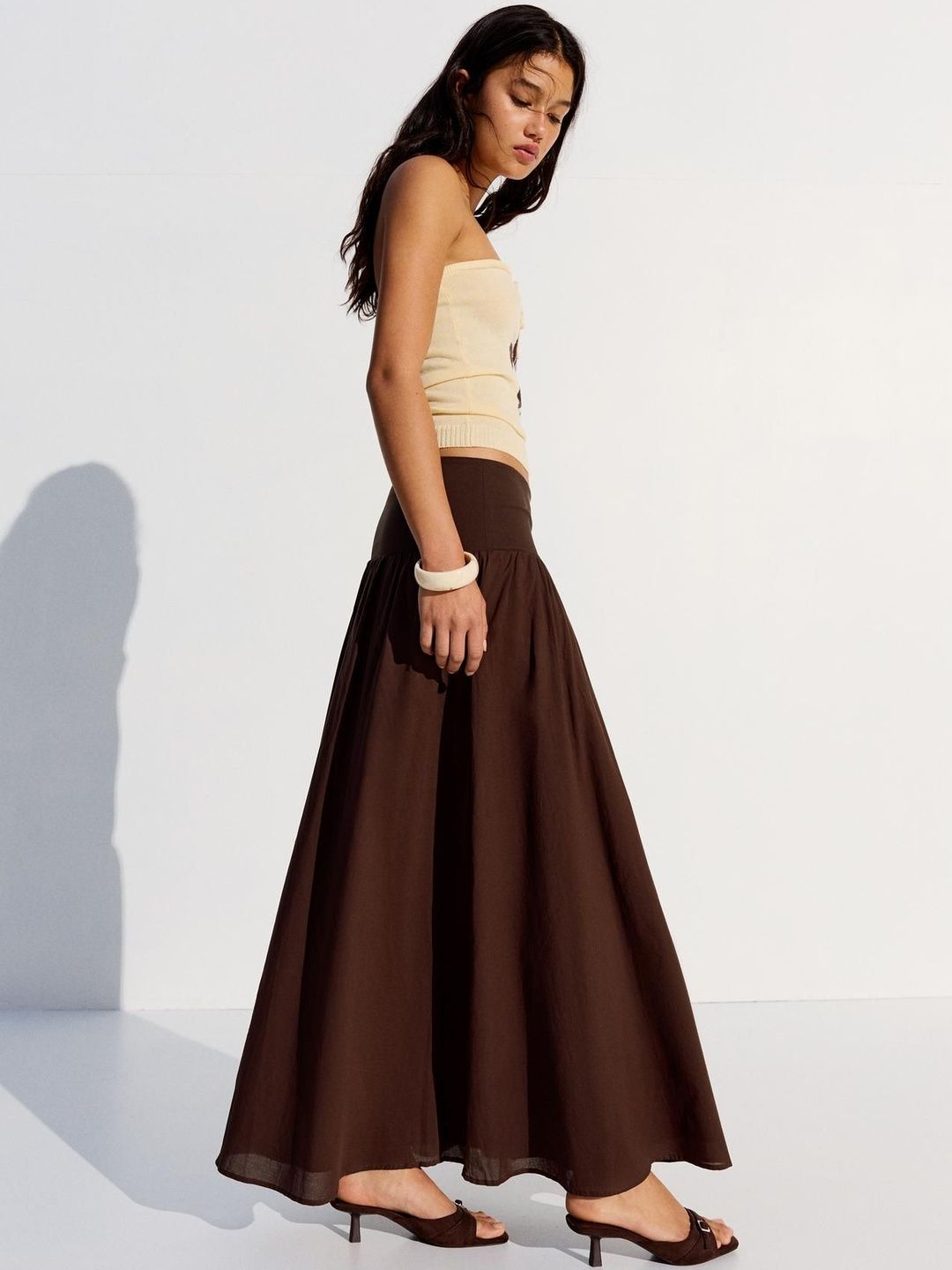 Midi Skirt With Sash