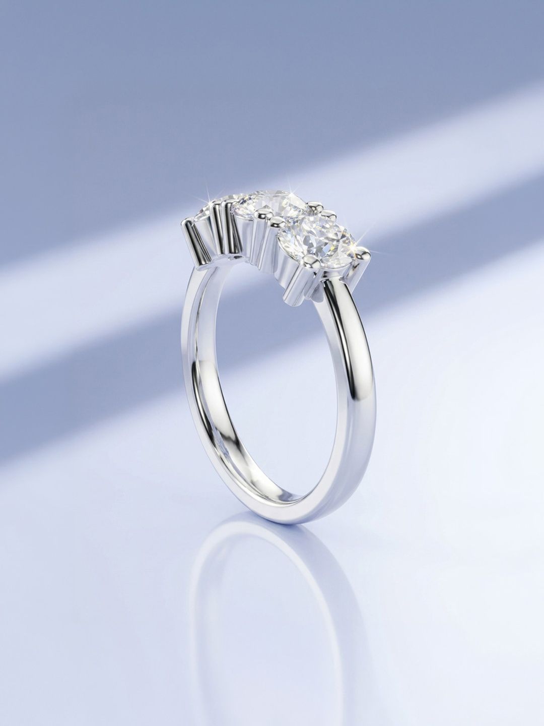 Truly by glitchez 925 Sterling Silver Lab Grown Diamond With 1.44 CT Ring Diamond -3.104 g