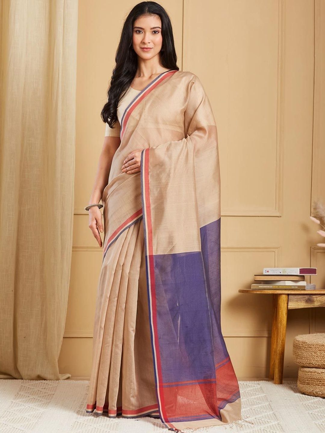 Fabindia Fabindia Women Colourblocked Saree