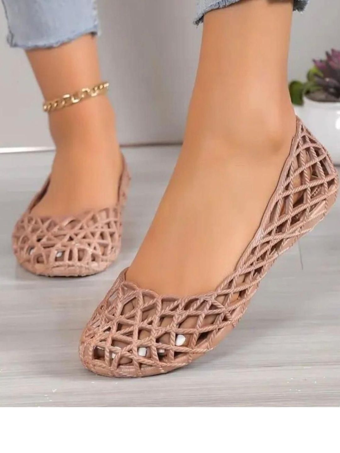 Deals4you Women Printed Fashion with Laser Cuts Flats