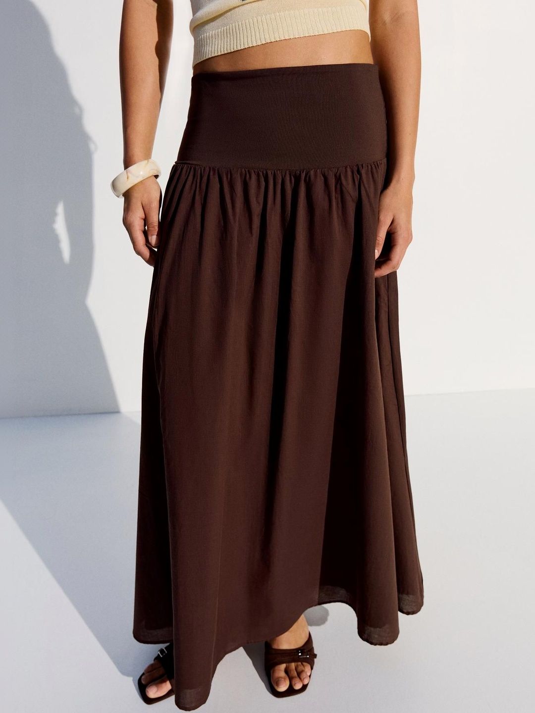 Midi Skirt With Sash