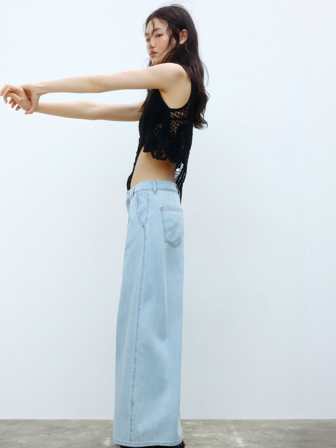 H&M H&M Wide Twill Trousers