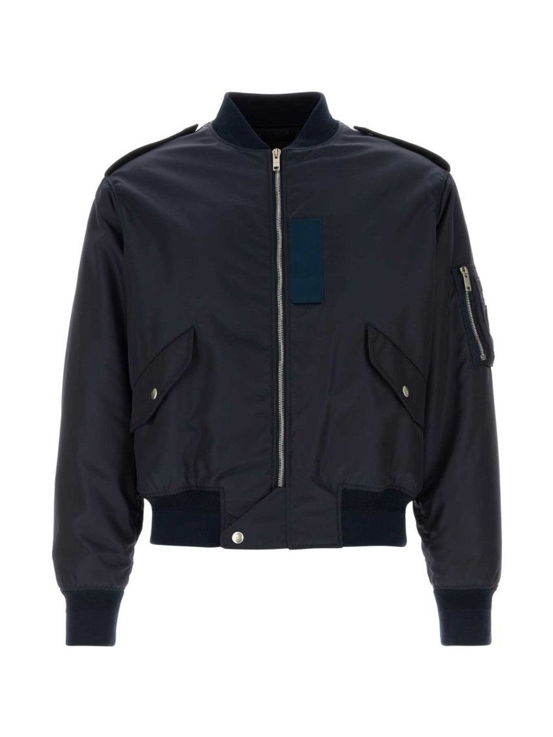 Givenchy Navy Blue Nylon Bomber Jacket