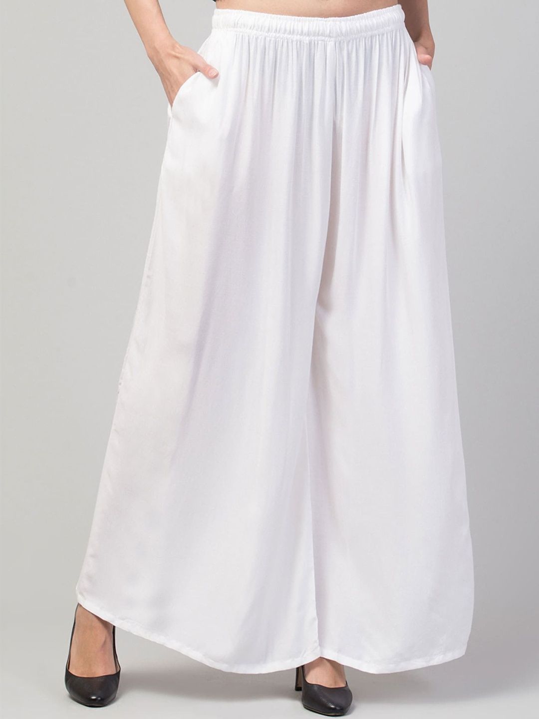 SHAUKIYA Women Flared Ethnic Palazzos