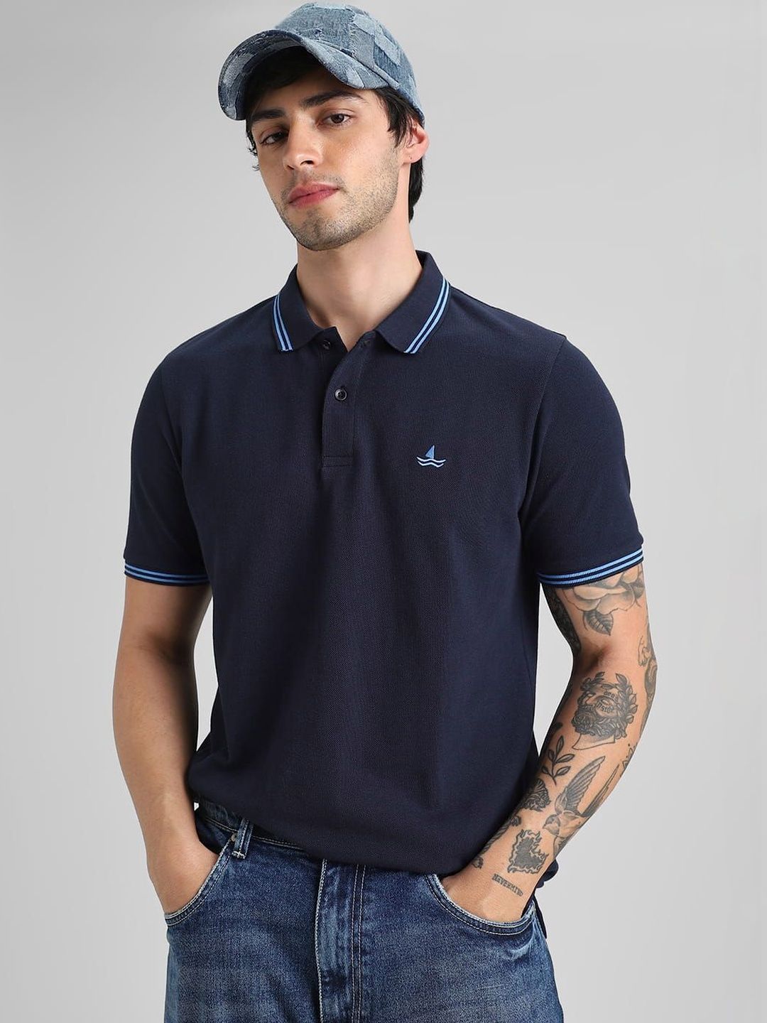 Klub Fox Men Polo Collar T-shirt