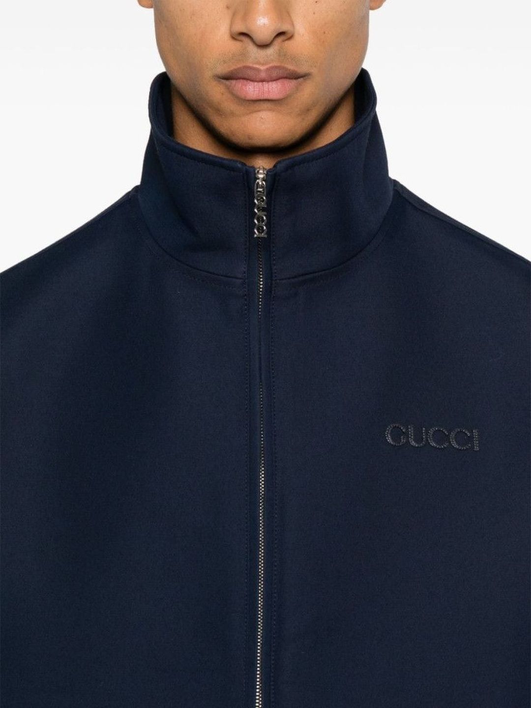 Buy Gucci Dark Blue Embroidered Jacket - Jackets for Men 41452061