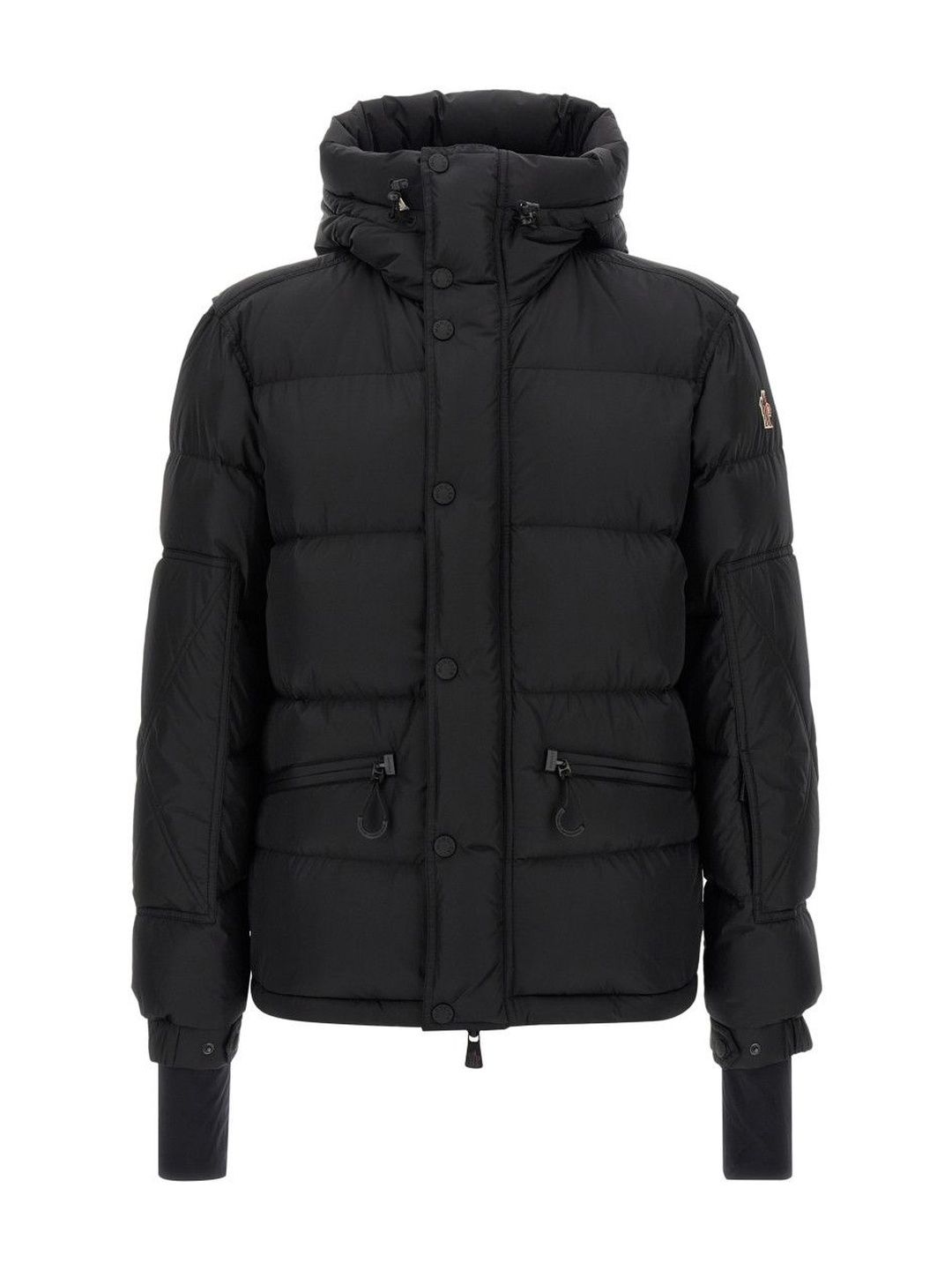 Moncler Black High Neck Logo Jacket
