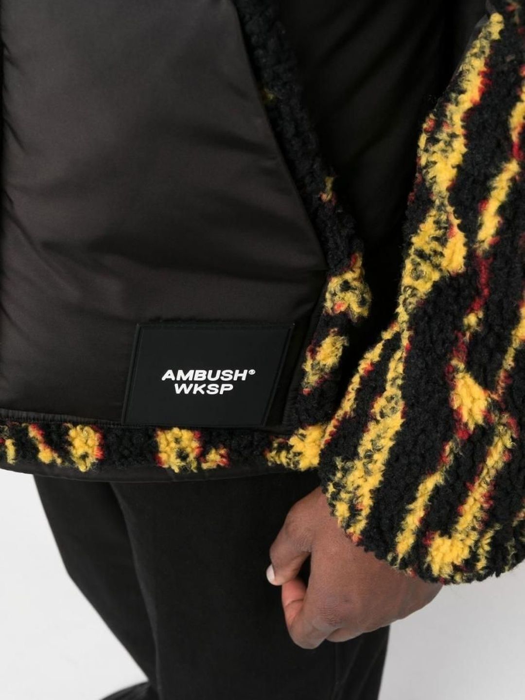 Ambush Black Teddy-Effect Jacket