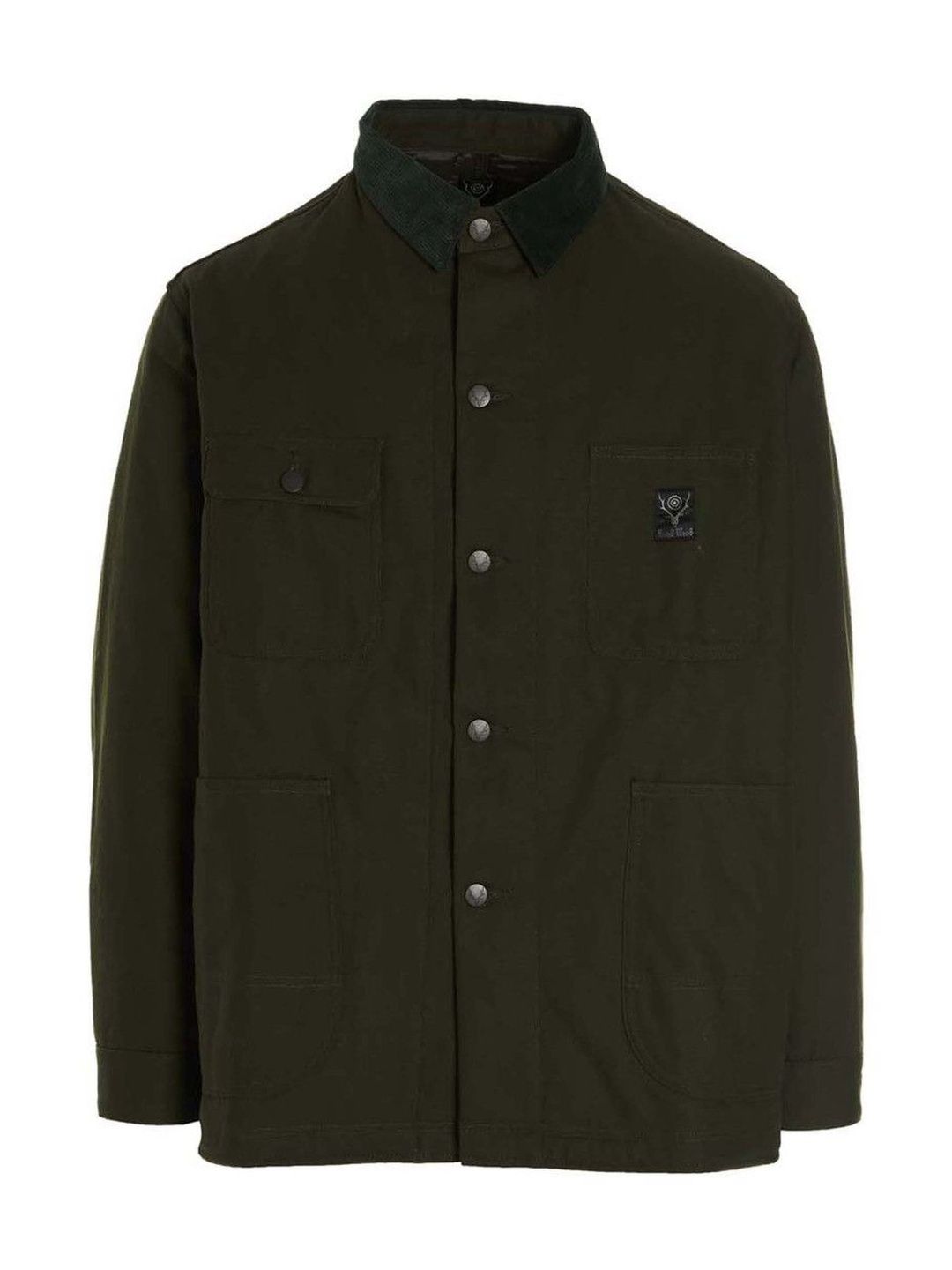 South2 West8 Dark Green Coverall Quilted Jacket