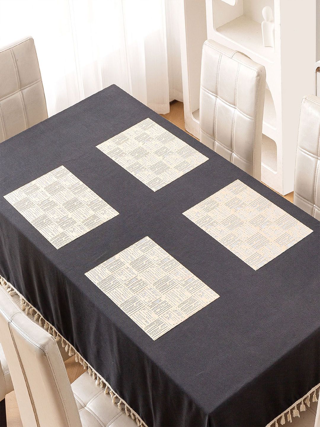 HOKIPO Tree Bark 'Metallic Glow' Shining Placemats 45x30cm Set of 4
