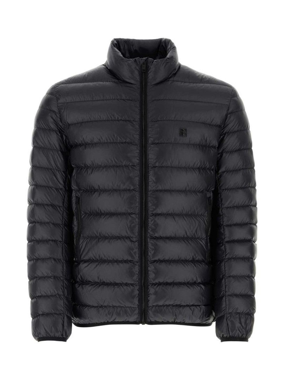 Givenchy Black Logo Genuine Leather Jacket