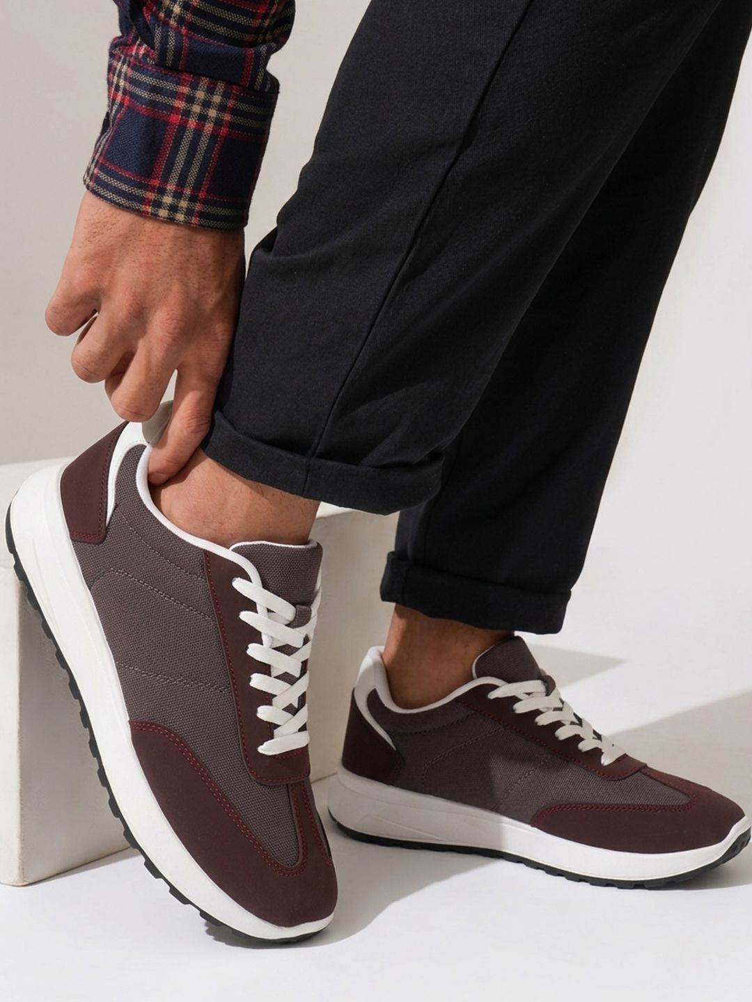 FUEL Men Textile Running Non-Marking Shoes