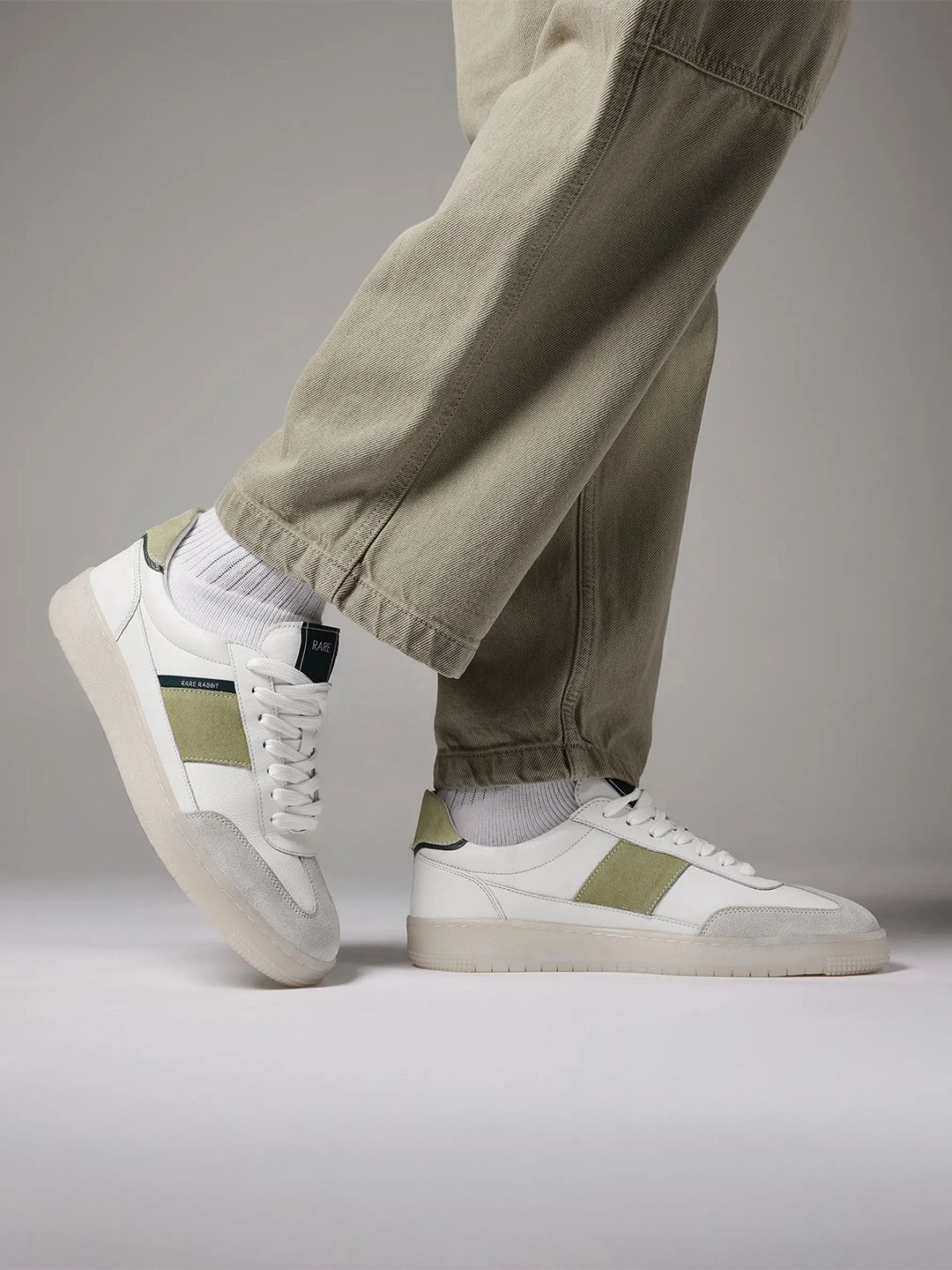 Buy RARE RABBIT SIRIUS Men Round Toe Striped Sneakers - Casual