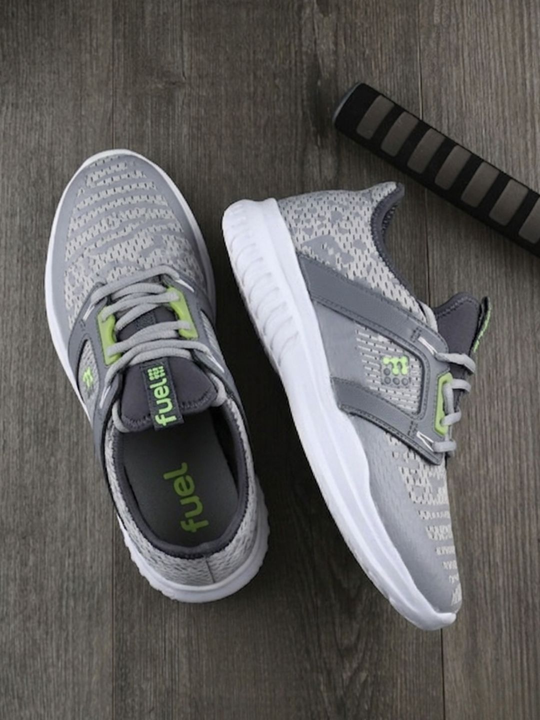 FUEL Men Grey Mesh Running Shoes