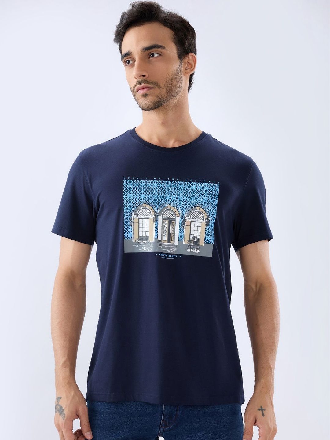 Parx Men Printed T-shirt