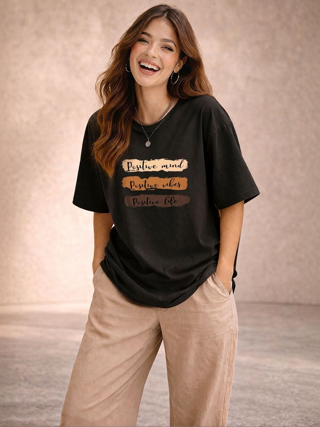 Mast & Harbour Women Typography Printed T-shirt