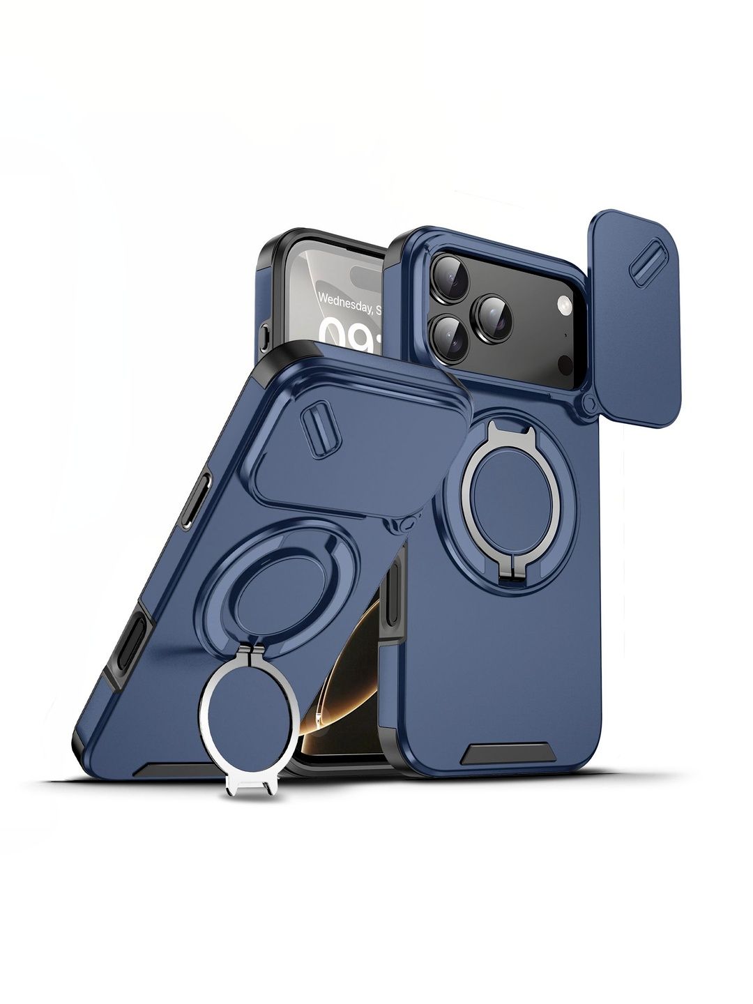 Luxury Kase Solid Printed iPhone 17 Pro Back Case Mobile Accessories