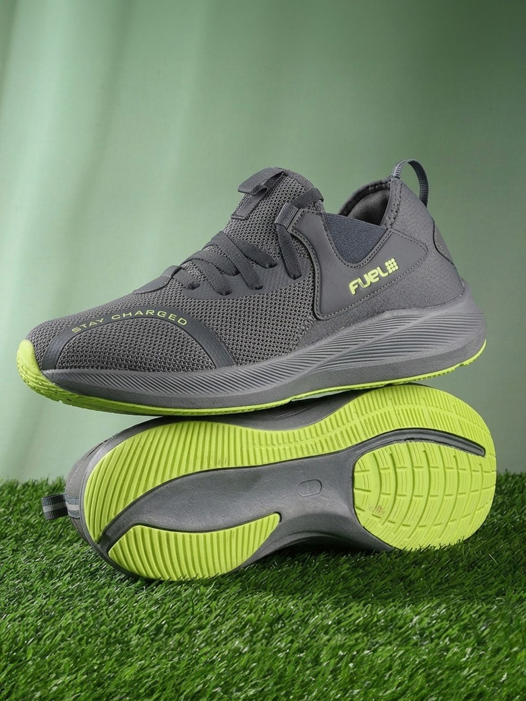 FUEL Wine Men Running Lace-Ups Non-Marking Shoes