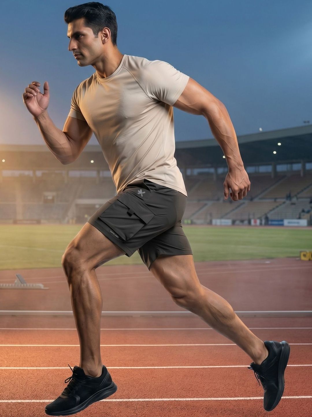 HRX by Hrithik Roshan Men Training or Gym Cargo Shorts