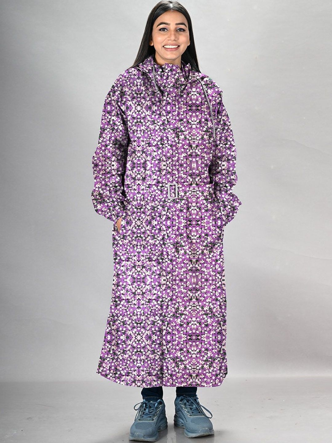LUX VENUS Women Printed Rain Jacket