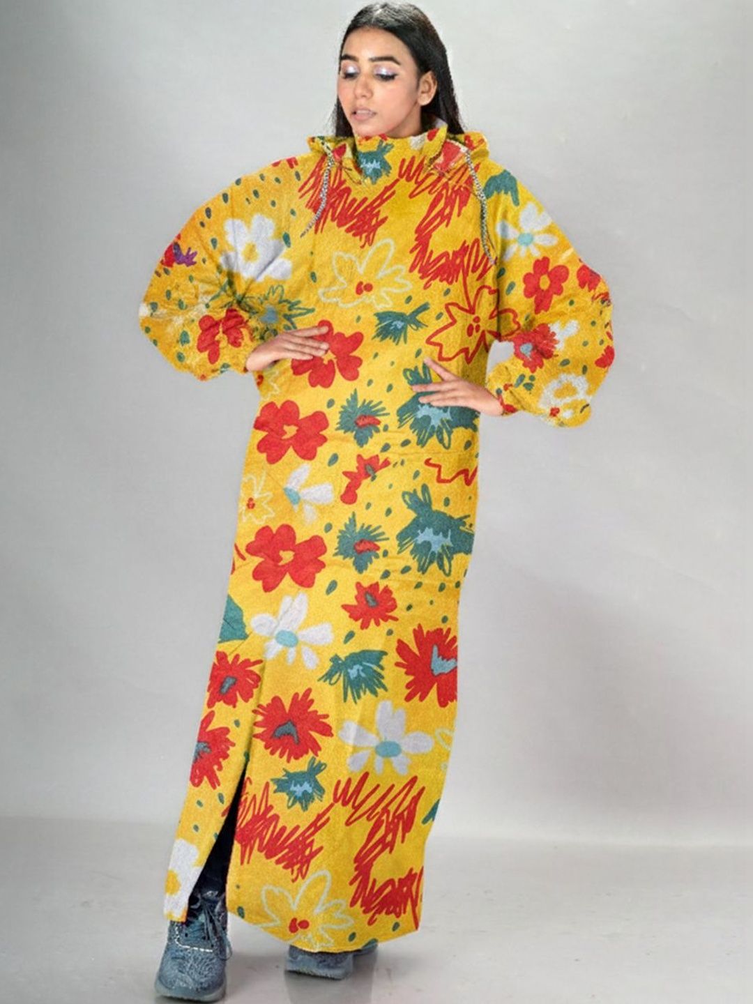 LUX VENUS Women Printed Rain Jacket