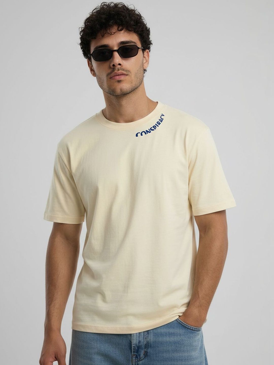 HERE&NOW Men Typography Printed T-shirt