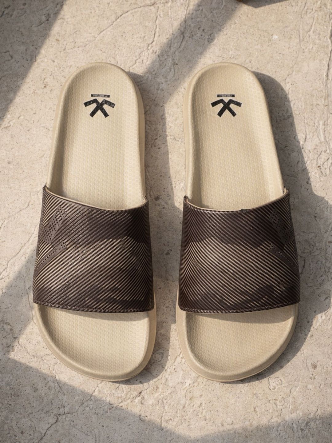 WROGN Men Striped Sliders