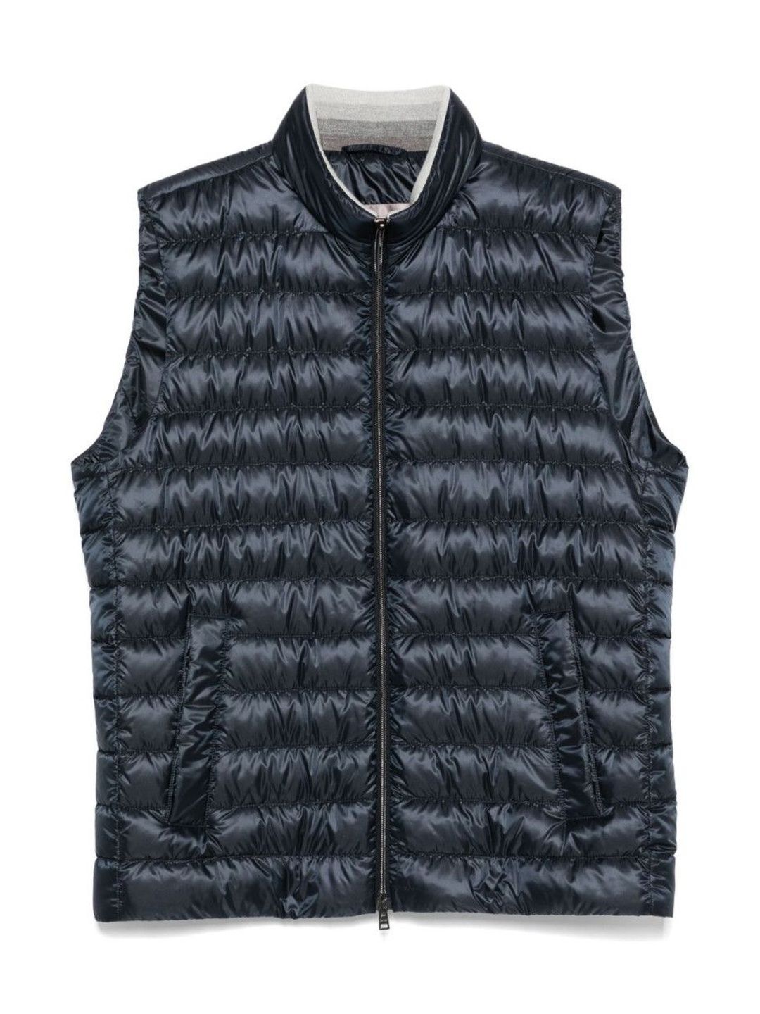 Herno Blue Nylon Vest