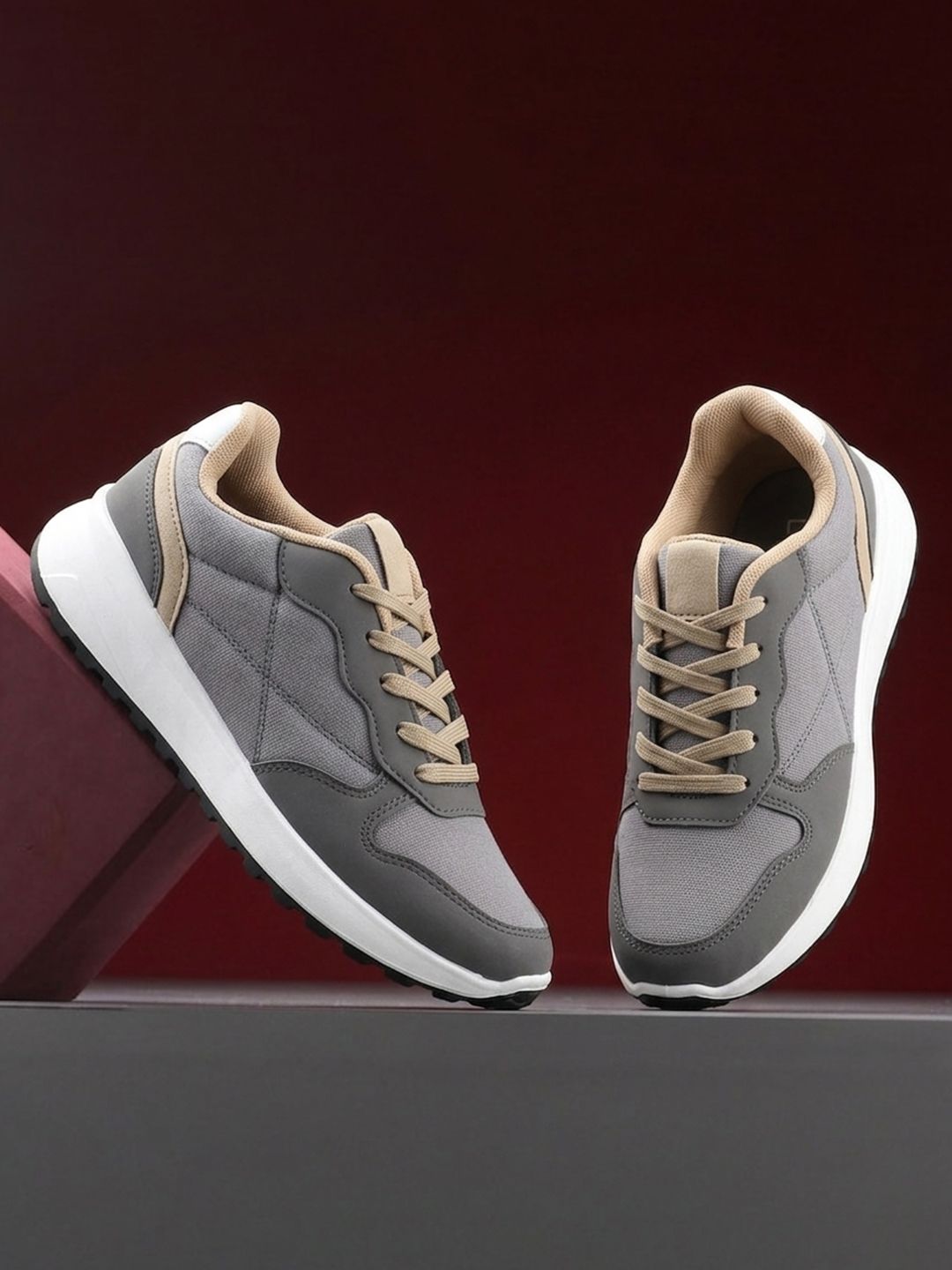 FUEL Men Running Non-Marking Lace-Ups Sports Shoes