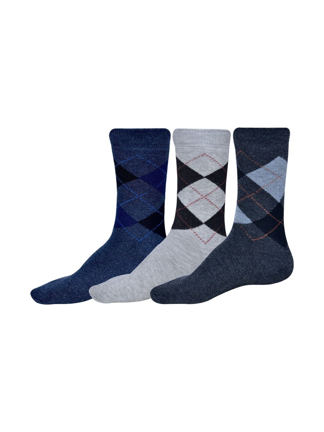 GARUN Men Wool Blend Patterned Calf Length Socks