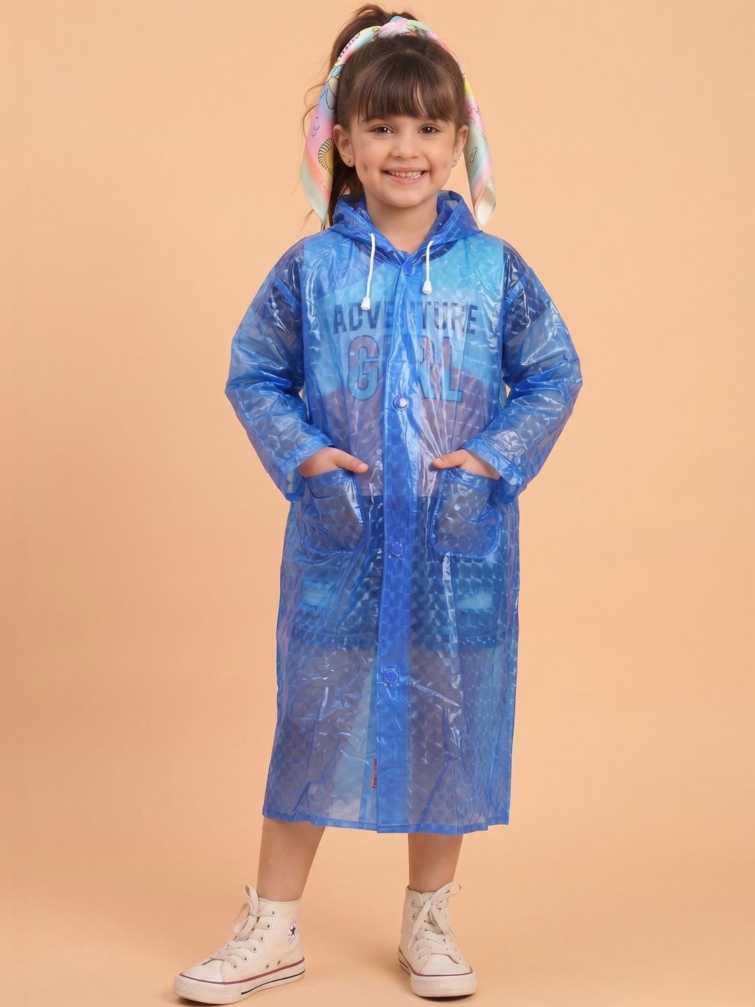 Mars Infiniti Girls Printed Rain Jacket