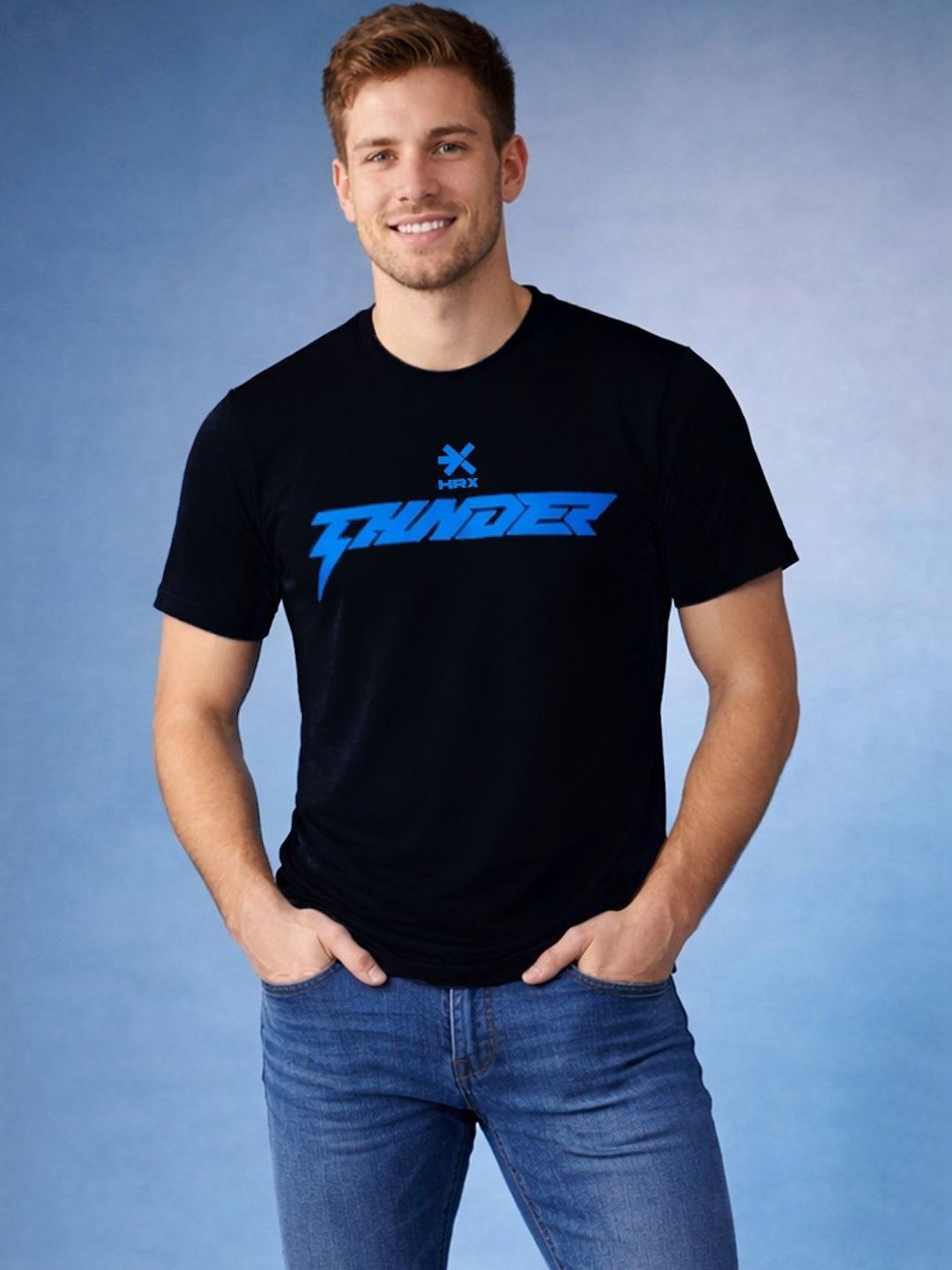 HRX by Hrithik Roshan Men Typography Printed T-shirt