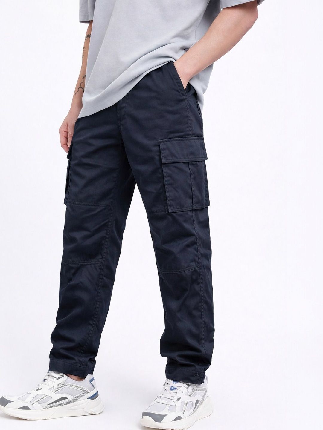 COMBRAIDED Men Smart Cargos Trousers