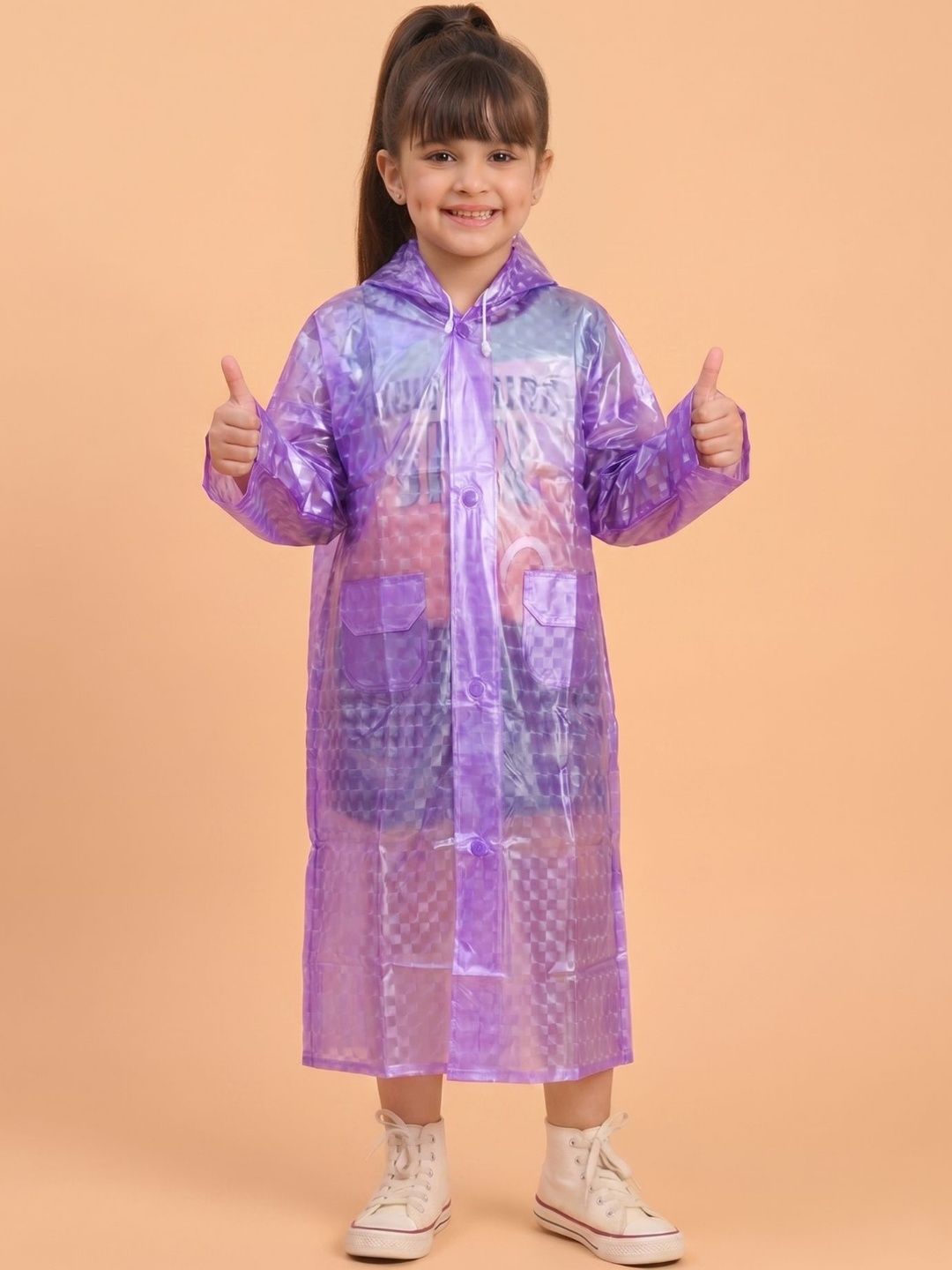Mars Infiniti Girls Printed Rain Jacket
