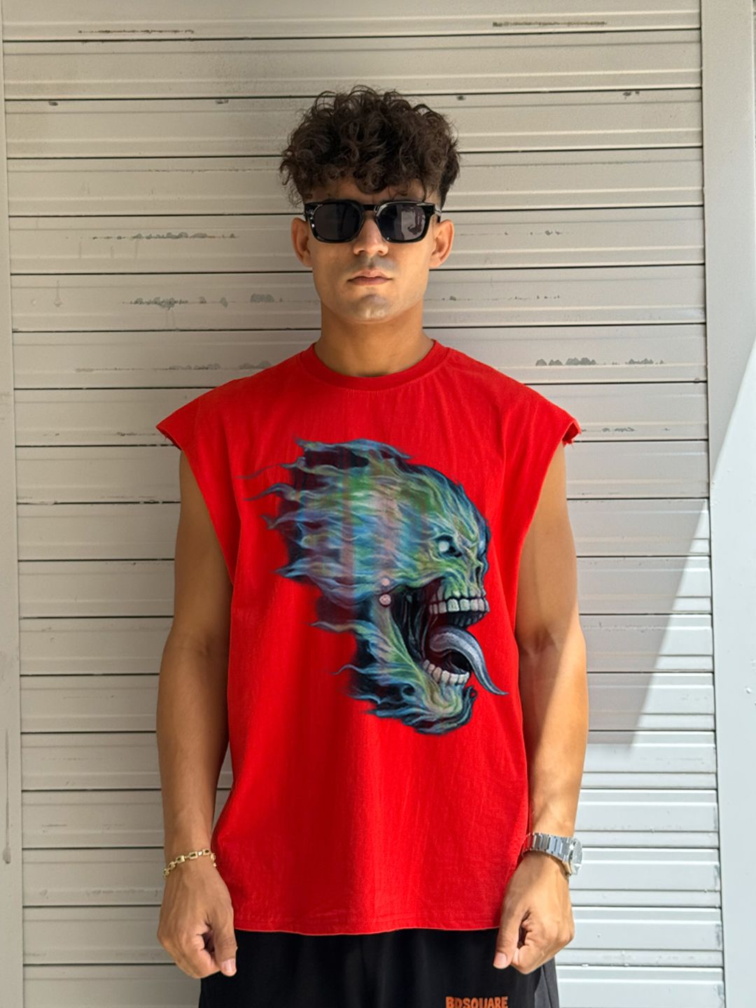 BDSQUARE Printed Cotton Tank