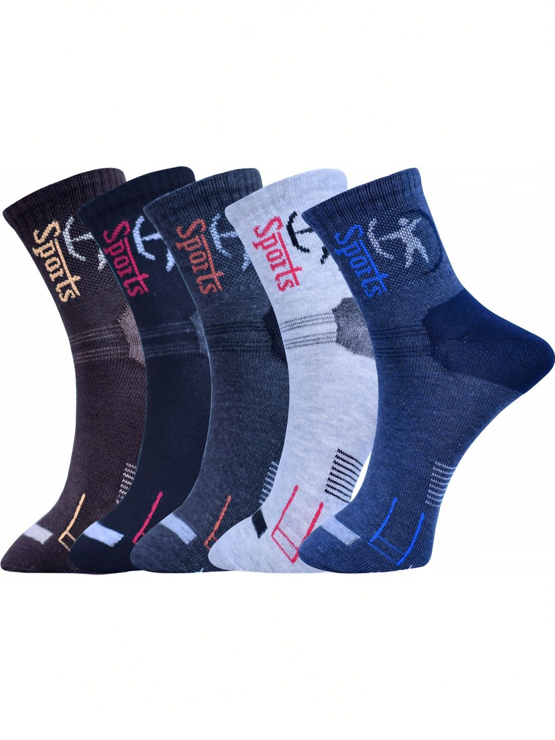 GARUN Men Cotton Patterned Above Ankle Socks