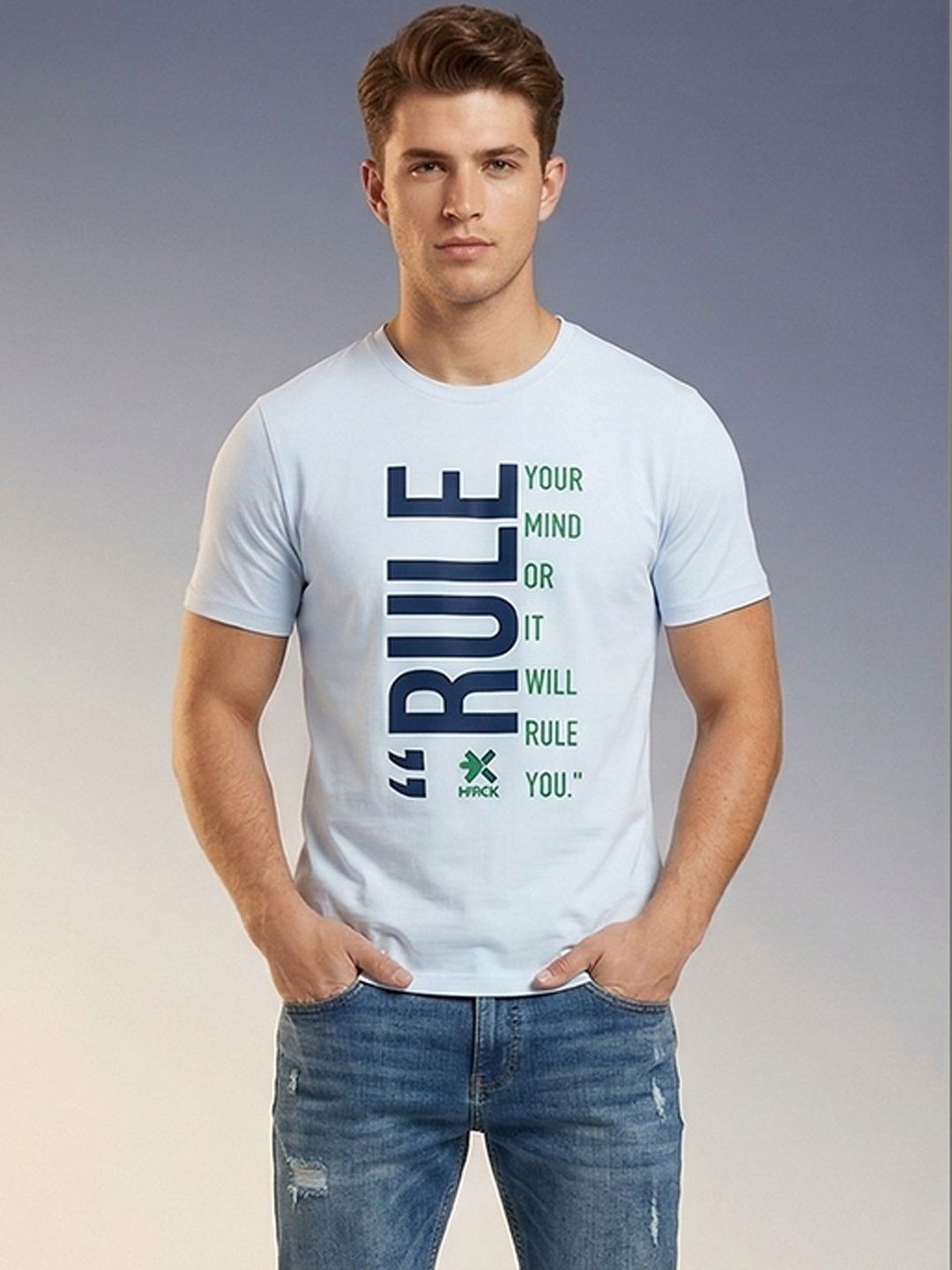 HRX by Hrithik Roshan Men Typography Printed T-shirt