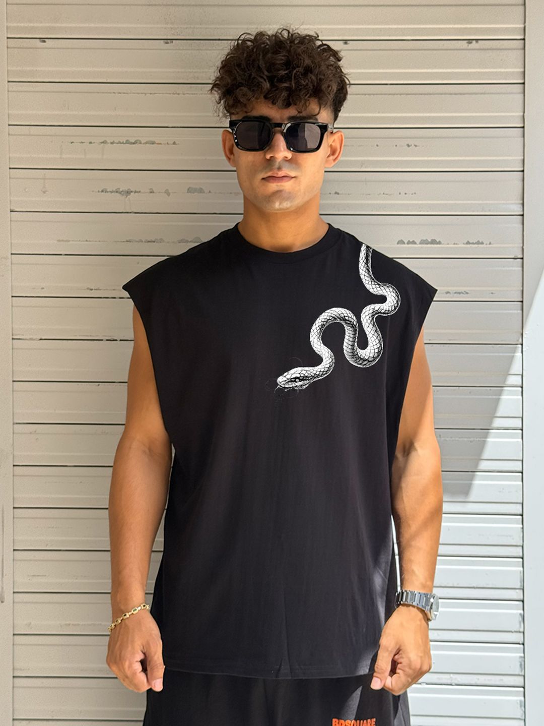BDSQUARE Printed Cotton Tank